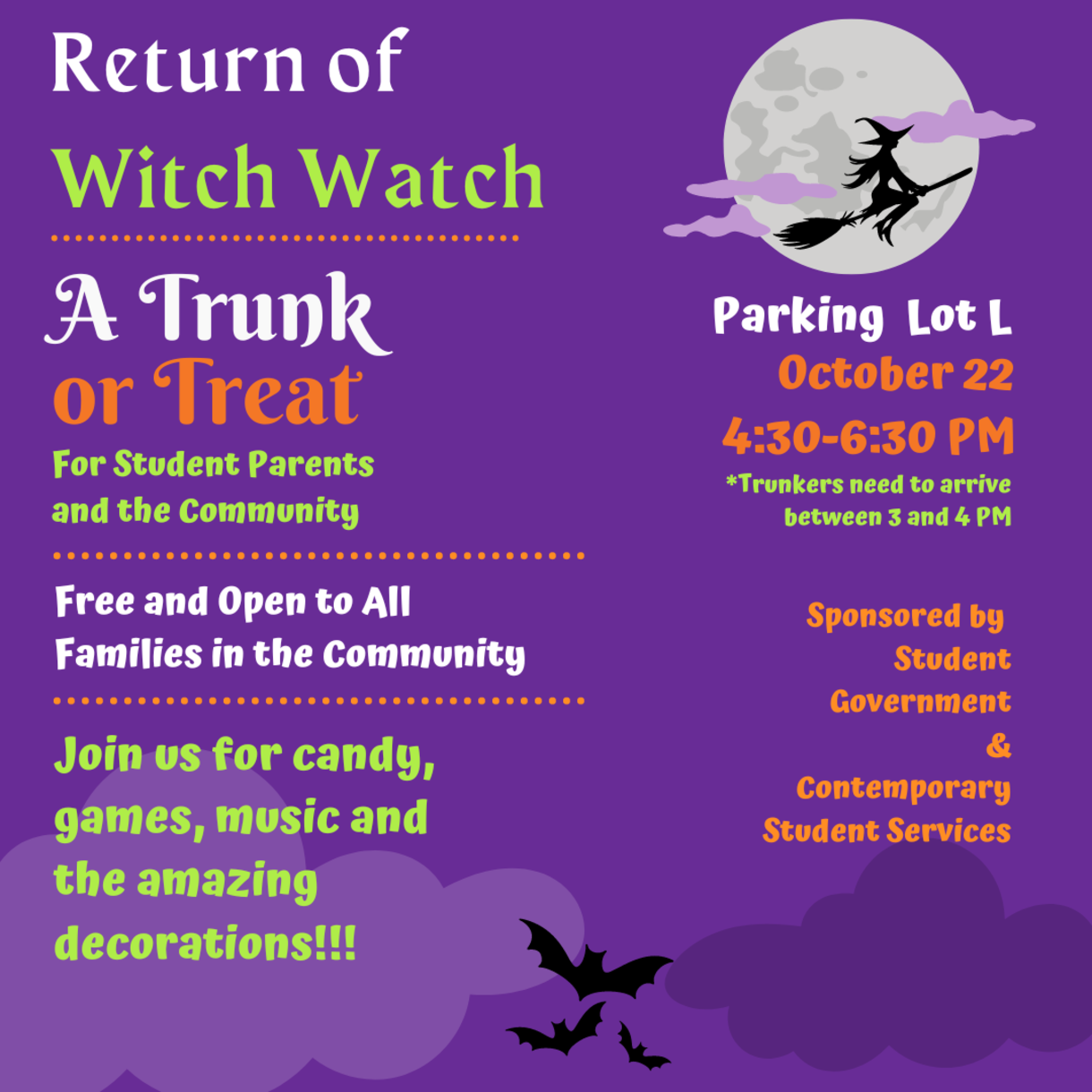 Witch Watch flyer Oct. 22 2022