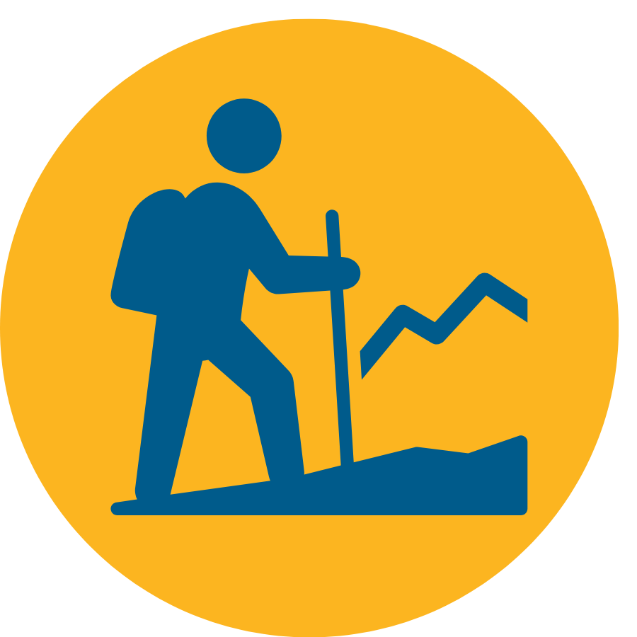 hiking icon